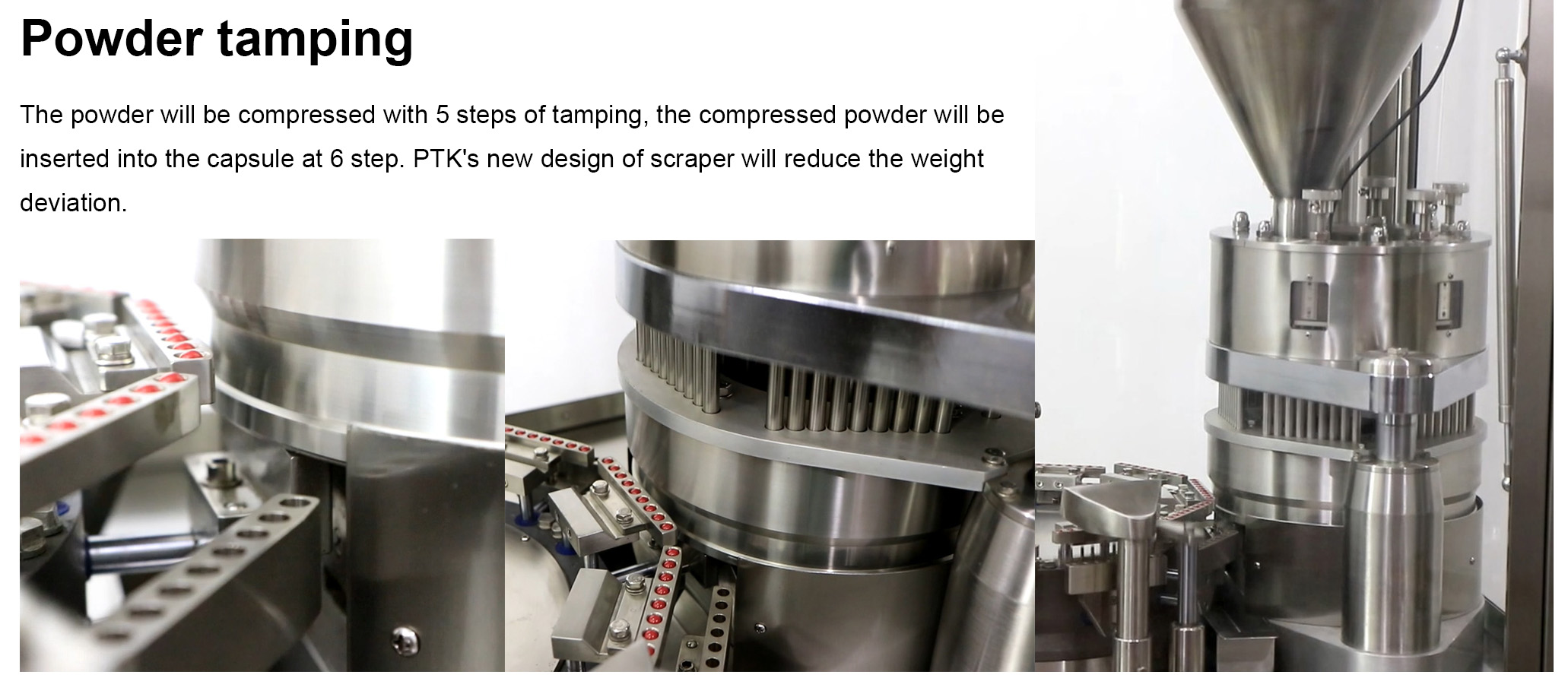 แคปซูลบรรจุผงเครื่อง tamping