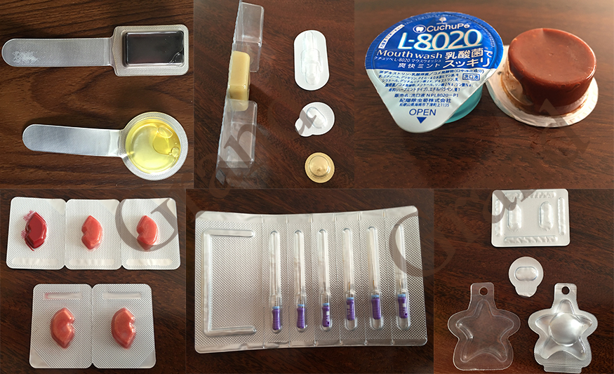 ตัวอย่างเครื่องบรรจุของเหลวแผลพุพอง