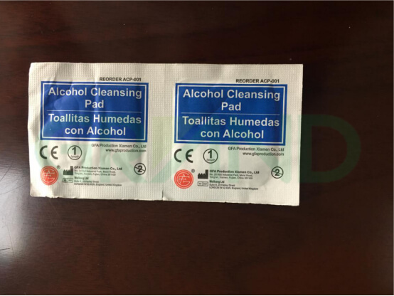 แผ่นทำความสะอาดแอลกอฮอล์