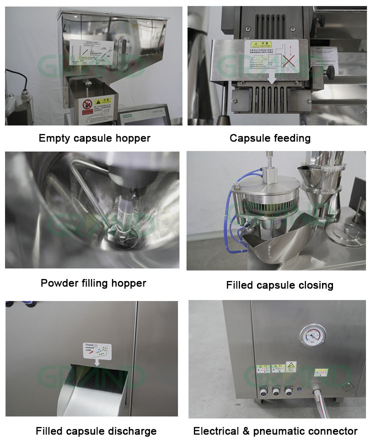 เครื่องเติมแคปซูลกึ่งอัตโนมัติสถานีทำงานหลักสถานีทำงาน 02
